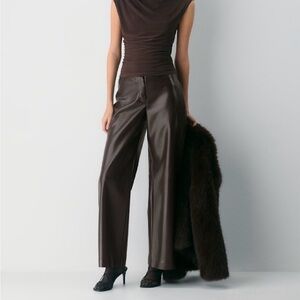 Aritzia Wilfred Zodiac Leather Pants in Unreal leather